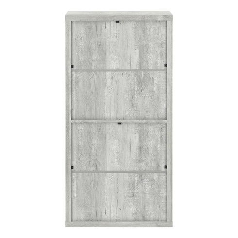 11.75" x 23.75" x 47.5" Cappuccino Particle Board Adjustable Shelves Bookshelf